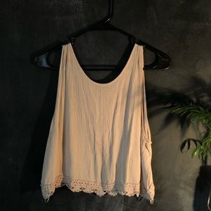 Cropped Exposed back shirt